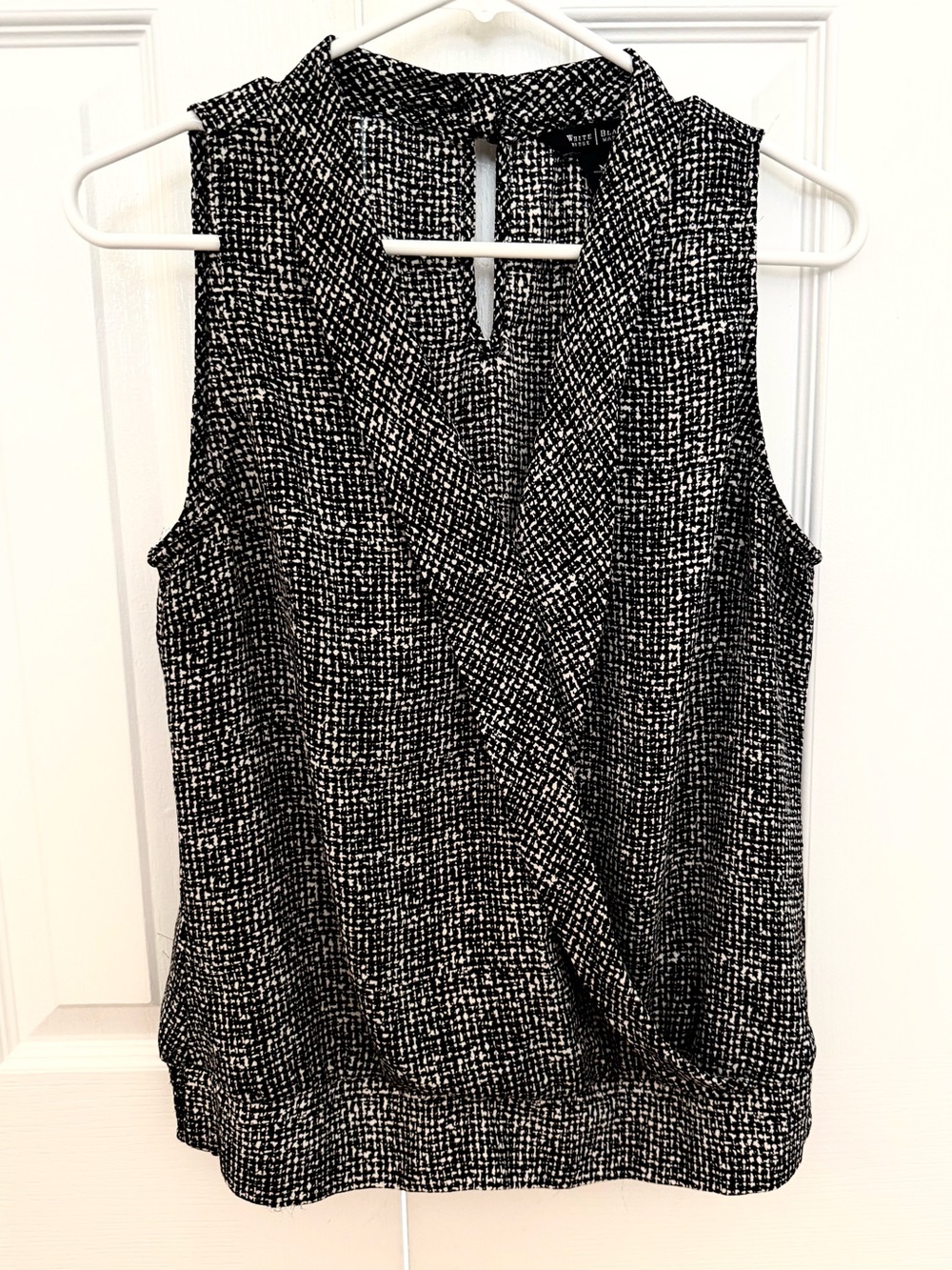 White House Black Market Sleeveless Wrap Camisole Blouse - size Medium